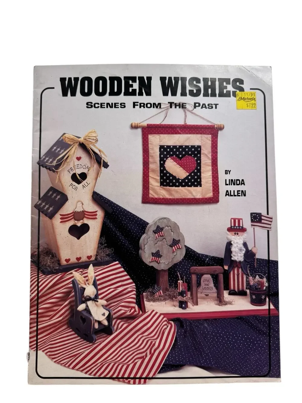 Vintage Wooden Wishes Scenes From The Past Craft Instruction Booklet 1990 Paint
